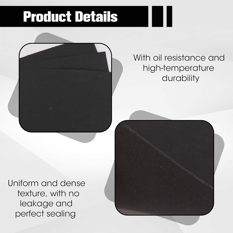 TNJPSEK Non-Asbestos Gasket Material Sheet Kit, 13.8" x 11.8" Exhaust Gasket Material Paper for Gasoline Diesel Oil Small Engine Lawn Mower Motorcycle Repair DIY Rebuild Sealing (3 Sheets 0.8mm) - Image 5